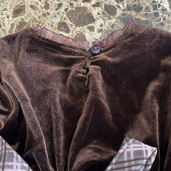 Blueberri Boulevard | Toddler Girls Formal Velvet Tulle Dress - Picture 11 of 12